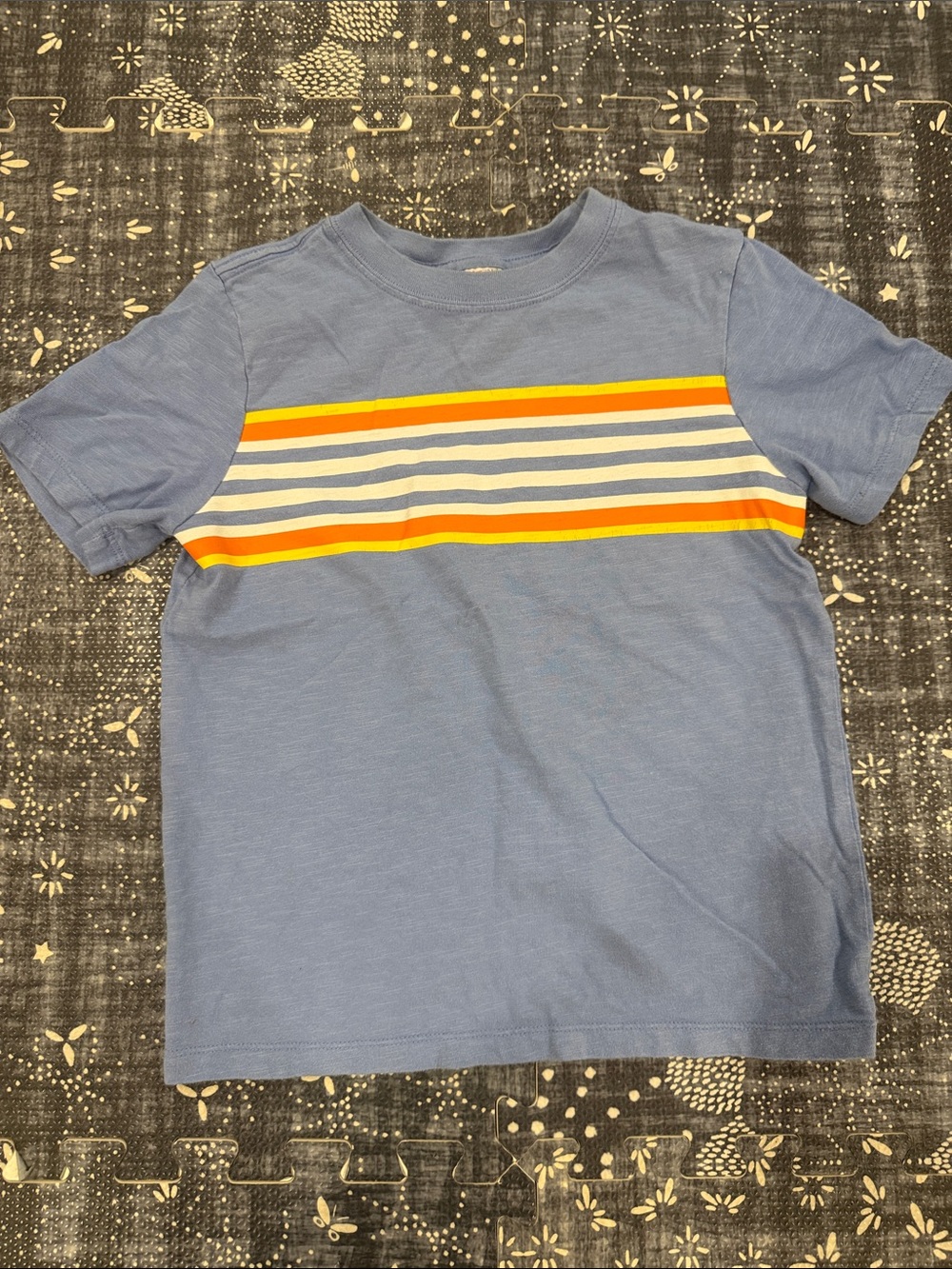 Hanna 6-7 Blue Tee With Stripes